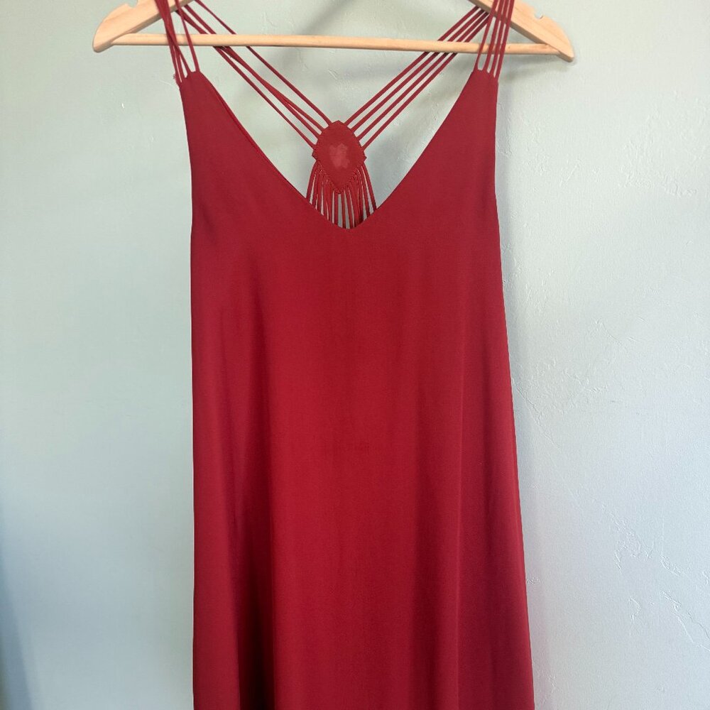 Maroon Shift Dress